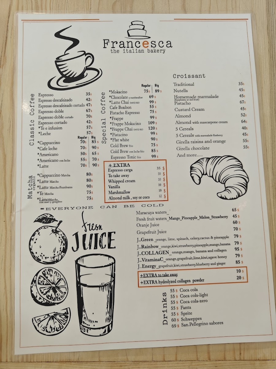 FRANCESCA the Italian Bakery Menu - Image 4